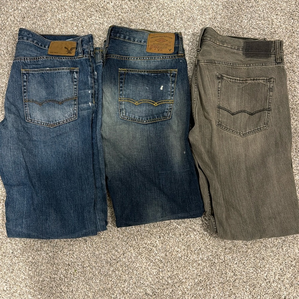 American eagle jeans 34x34 all for $45